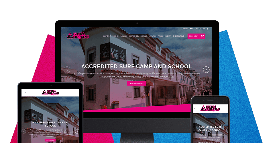 Website - Ericeira Surf Camp - Agência Marketing Digital Trigger